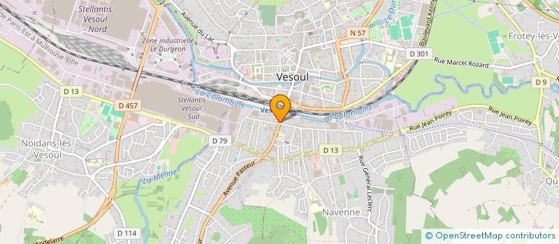 localisation de l'entreprise MADAME MARTINE DE ABREU LOPES  VESOUL