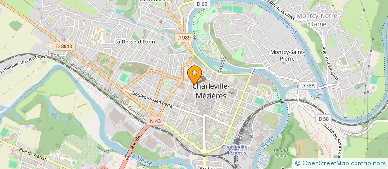 localisation de l'entreprise MADAME MARTINE DE BEAUPUIS à CHARLEVILLE-MEZIERES
