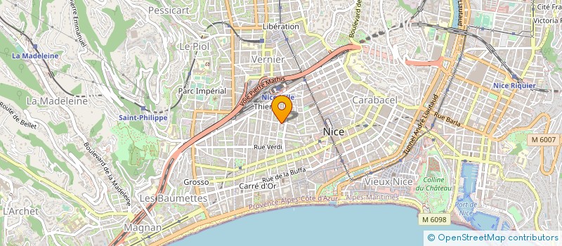 localisation de l'entreprise MADAME MARTINE DEBARBA à NICE