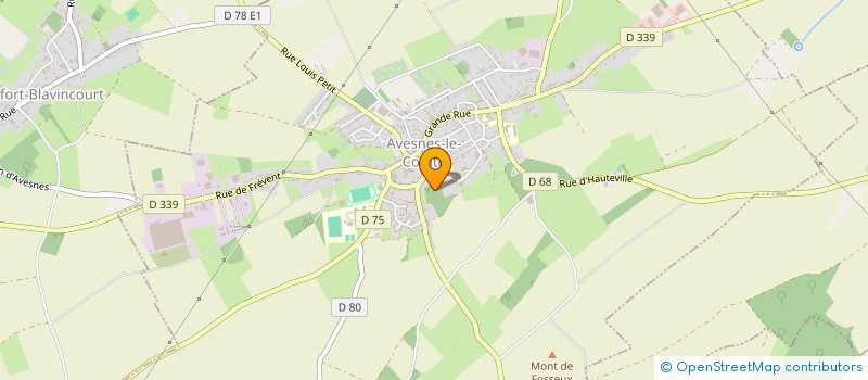 localisation de l'entreprise MADAME MARTINE DEBERLES  AVESNES-LE-COMTE