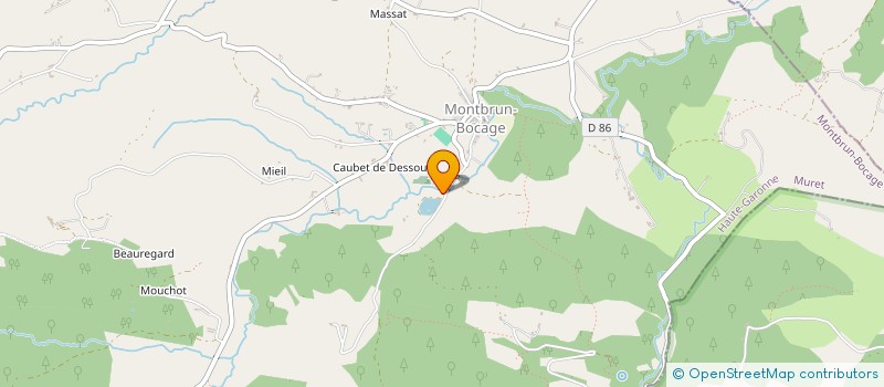localisation de l'entreprise MADAME MARTINE DEGOUMOIS à MONTBRUN-BOCAGE