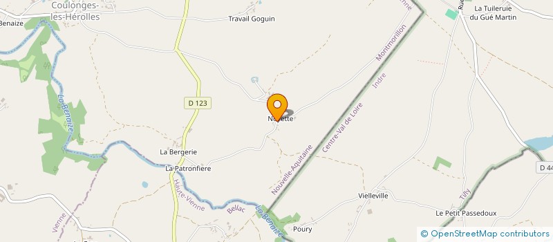 localisation de l'entreprise MADAME MARTINE DELAGE à COULONGES-LES-HEROLLES