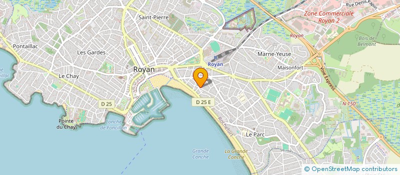 localisation de l'entreprise MADAME MARTINE DELANOUE  ROYAN