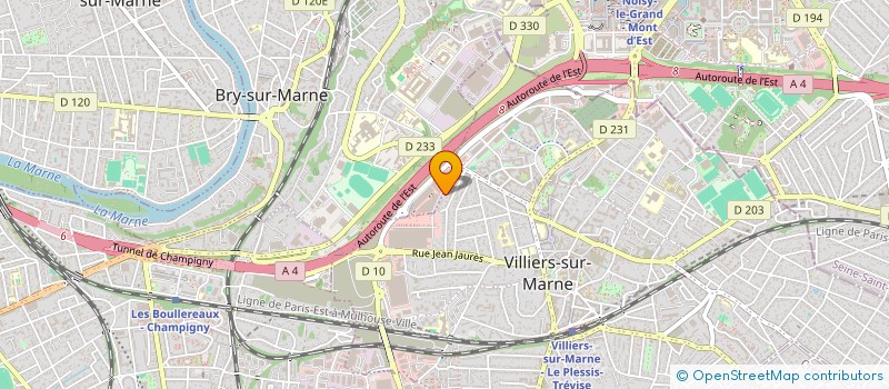 localisation de l'entreprise MADAME MARTINE DELAROCHE  VILLIERS SUR MARNE