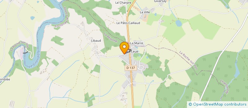 localisation de l'entreprise MADAME MARTINE DELATOUR  LA REORTHE