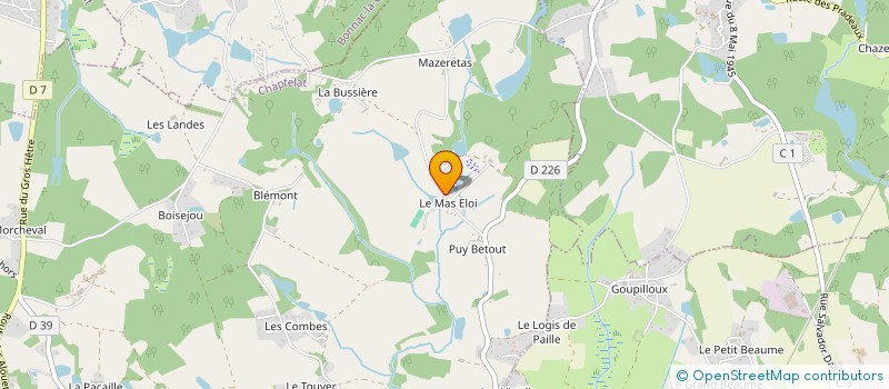 localisation de l'entreprise MADAME MARTINE DELFOUR à CHAPTELAT