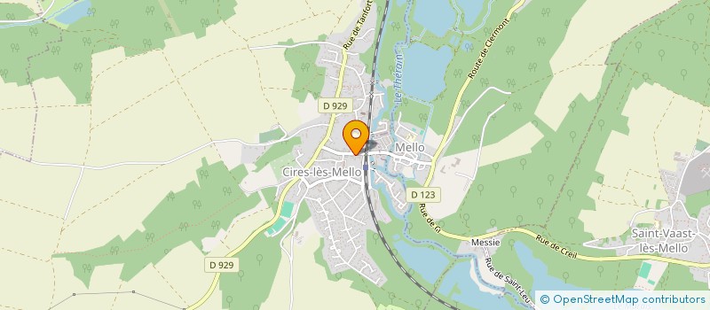 localisation de l'entreprise MADAME MARTINE DELIE à CIRES-LES-MELLO