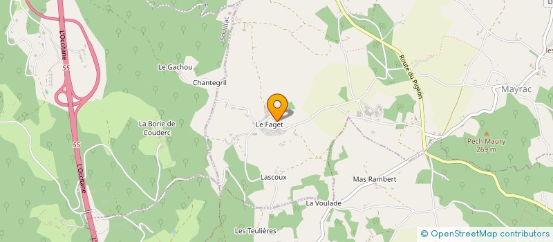 localisation de l'entreprise MADAME MARTINE DELMAS à MAYRAC