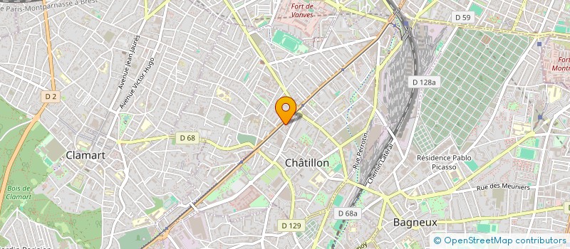 localisation de l'entreprise MADAME MARTINE DELORME  CHATILLON