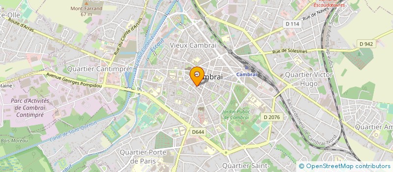 localisation de l'entreprise MADAME MARTINE DELSAUT à CAMBRAI