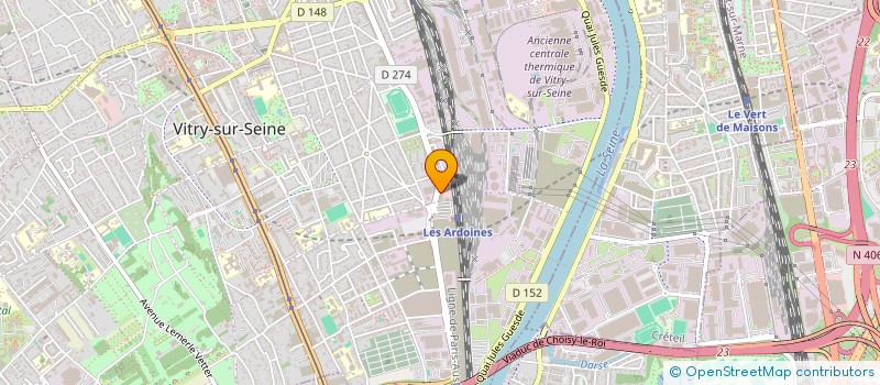 localisation de l'entreprise MADAME MARTINE DEMARET à VITRY-SUR-SEINE
