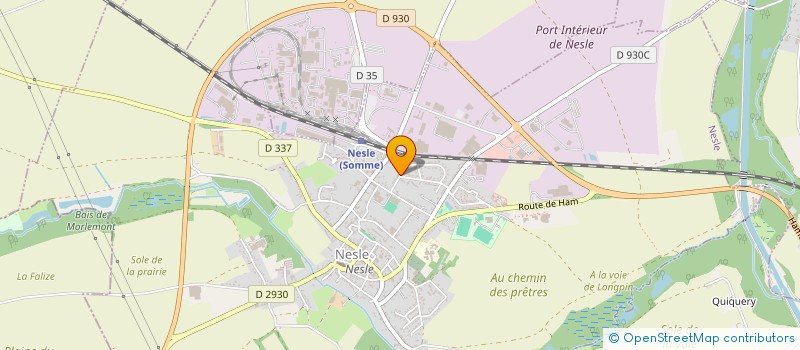 localisation de l'entreprise MADAME MARTINE DEMULE à NESLE