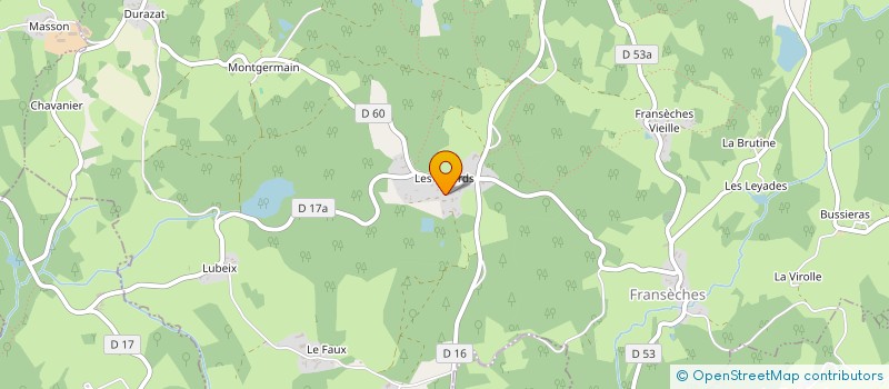 localisation de l'entreprise MADAME MARTINE DENEUX  FRANSECHES