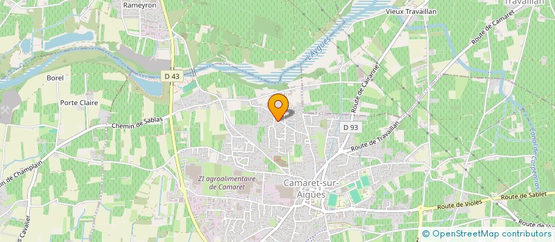 localisation de l'entreprise MADAME MARTINE DENIS à CAMARET-SUR-AIGUES