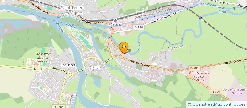 localisation de l'entreprise MADAME MARTINE DERANGERE  DECIZE