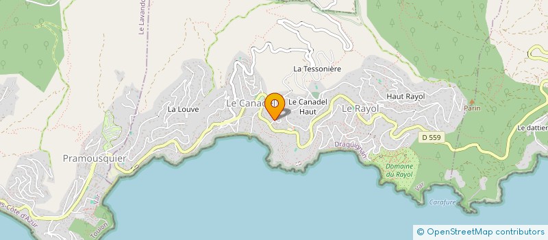 localisation de l'entreprise MADAME MARTINE DESBRIERE à RAYOL-CANADEL-SUR-MER
