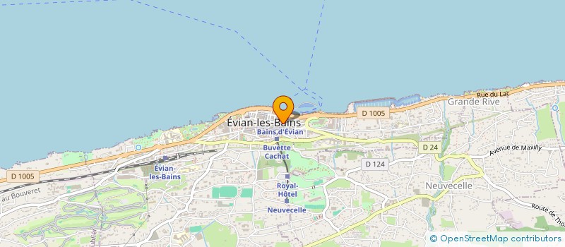 localisation de l'entreprise MADAME MARTINE DESCHAMPS  EVIAN-LES-BAINS