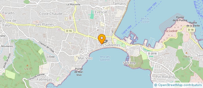 localisation de l'entreprise MADAME MARTINE DESCHAMPS à LA SEYNE SUR MER