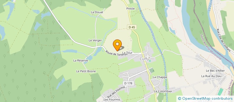 localisation de l'entreprise MADAME MARTINE DESROSIERS  CUFFY