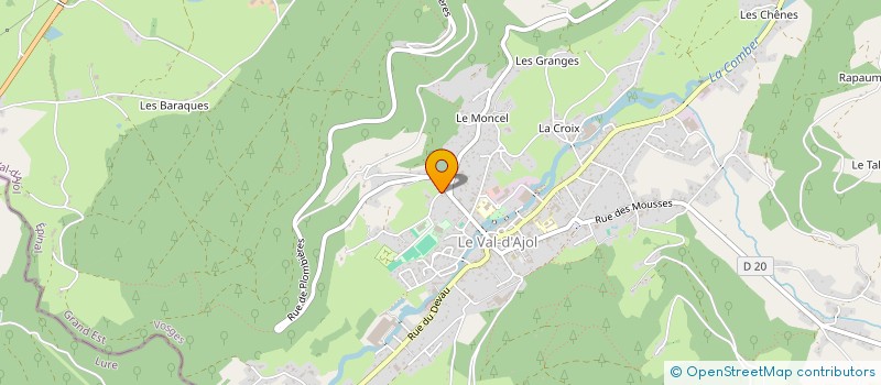 localisation de l'entreprise MADAME MARTINE DEVILLERS  LE VAL-D'AJOL