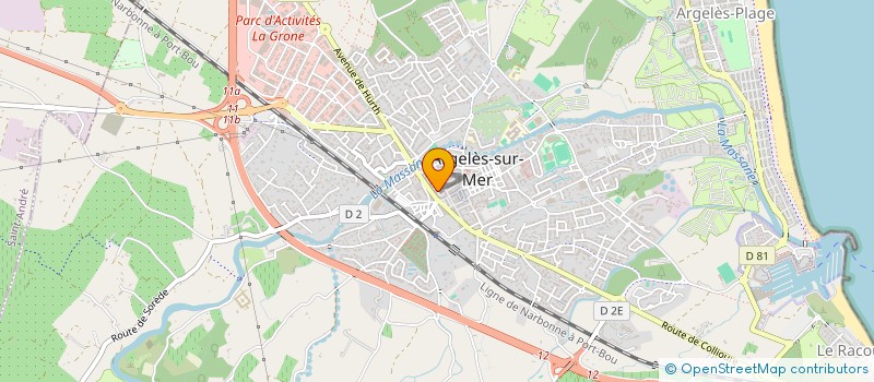 localisation de l'entreprise MADAME MARTINE DEVY  ARGELES-SUR-MER