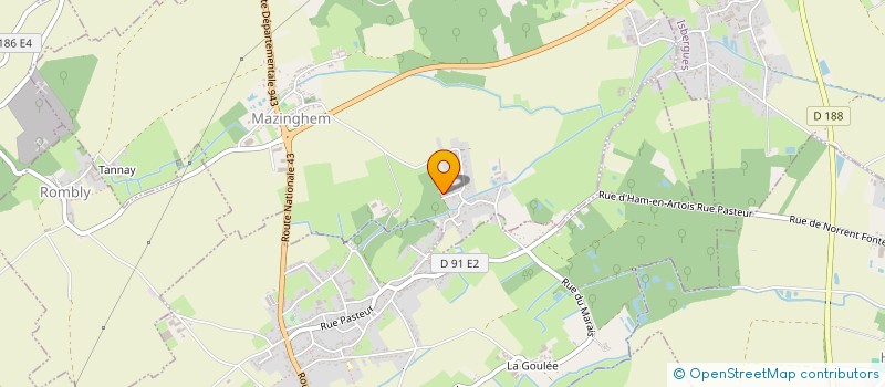 localisation de l'entreprise MADAME MARTINE DHAISNE  MAZINGHEM