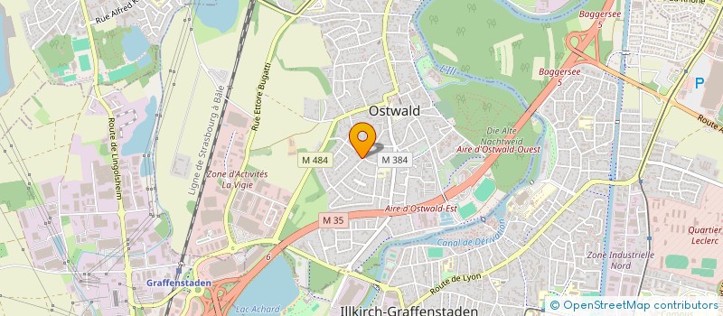 localisation de l'entreprise MADAME MARTINE DIEBOLT  OSTWALD