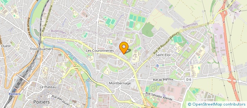 localisation de l'entreprise MADAME MARTINE DIONNET à POITIERS
