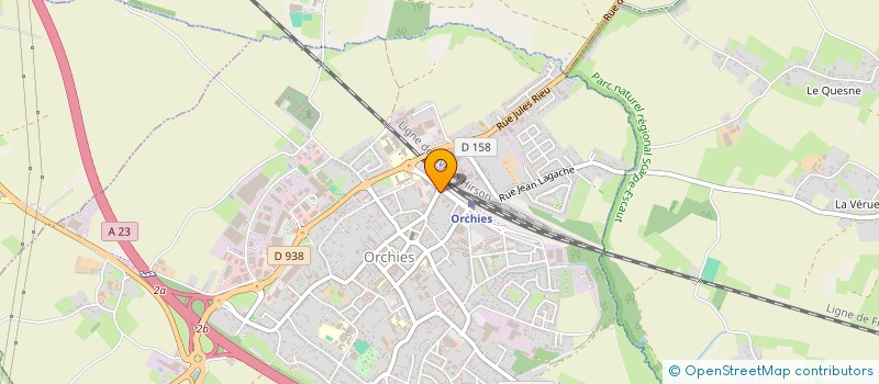 localisation de l'entreprise MADAME MARTINE DISANT  ORCHIES