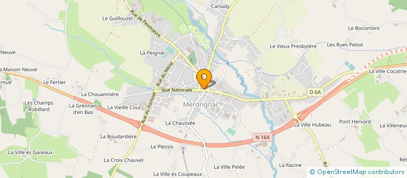 localisation de l'entreprise MADAME MARTINE DONET à MERDRIGNAC