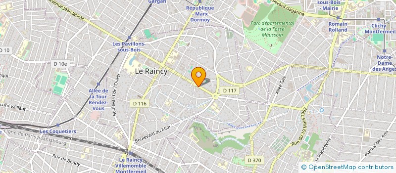 localisation de l'entreprise MADAME MARTINE DOUINOT  LE RAINCY