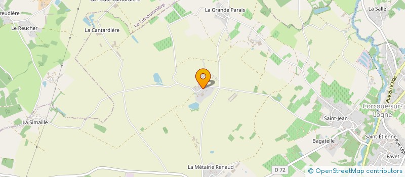localisation de l'entreprise MADAME MARTINE DOUX à CORCOUE-SUR-LOGNE