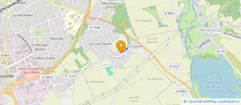 localisation de l'entreprise MADAME MARTINE DRET à LURAY