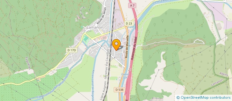 localisation de l'entreprise MADAME MARTINE DRUEL  LAMANON