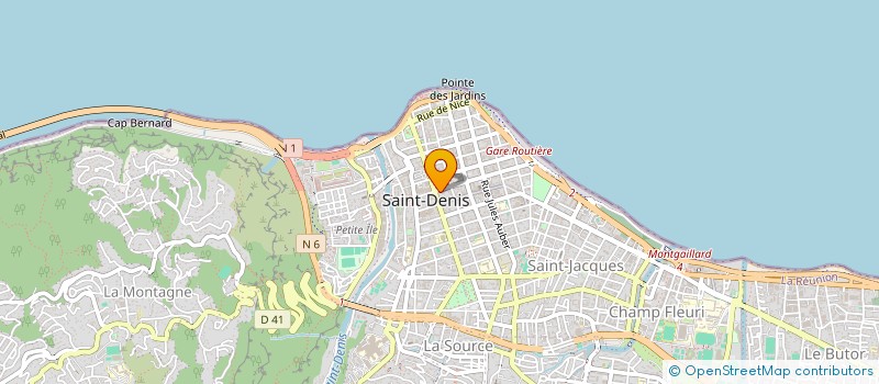 localisation de l'entreprise MADAME MARTINE DUBART  SAINT-DENIS