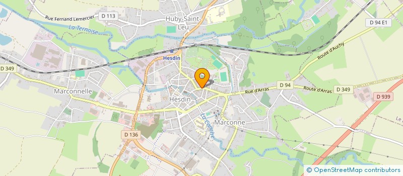 localisation de l'entreprise MADAME MARTINE DUBOIS à HESDIN