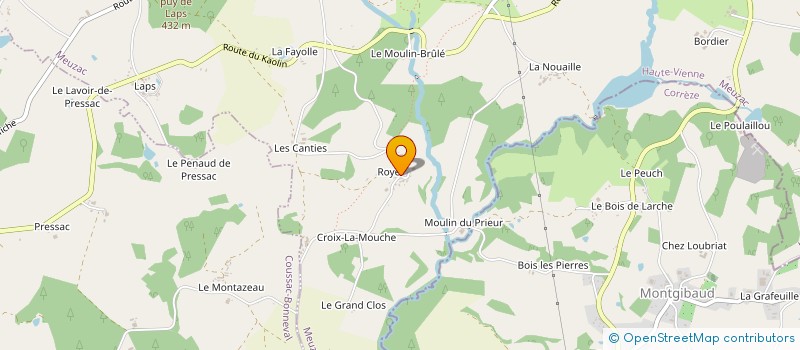 localisation de l'entreprise MADAME MARTINE DUBOIS à MEUZAC