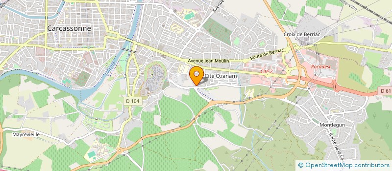 localisation de l'entreprise MADAME MARTINE DUBUC à CARCASSONNE