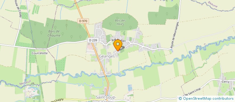 localisation de l'entreprise MADAME MARTINE DUCLERGET  SAINT-LOUP-GEANGES