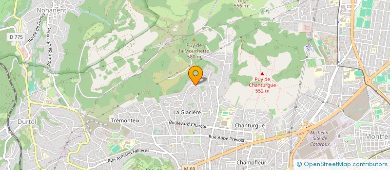 localisation de l'entreprise MADAME MARTINE DUCLOS  CLERMONT-FERRAND