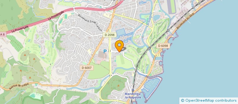 localisation de l'entreprise MADAME MARTINE DUCROCQ  MANDELIEU LA NAPOULE