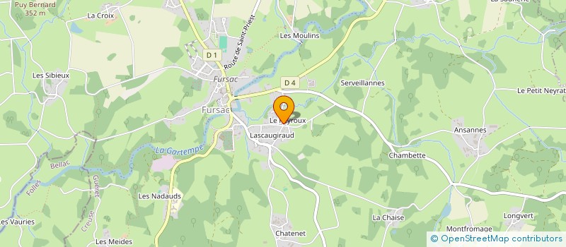 localisation de l'entreprise MADAME MARTINE DUDRUT à FURSAC