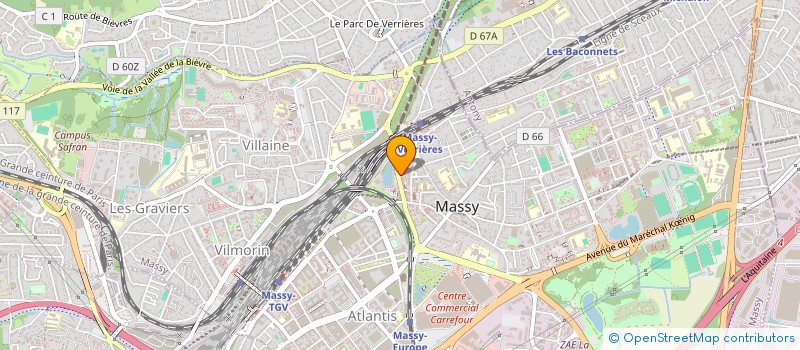 localisation de l'entreprise MADAME MARTINE DUGARD à MASSY