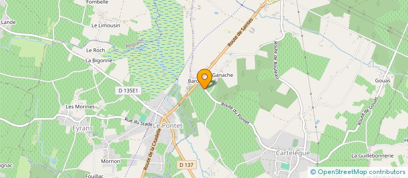 localisation de l'entreprise MADAME MARTINE DUGAS  EYRANS