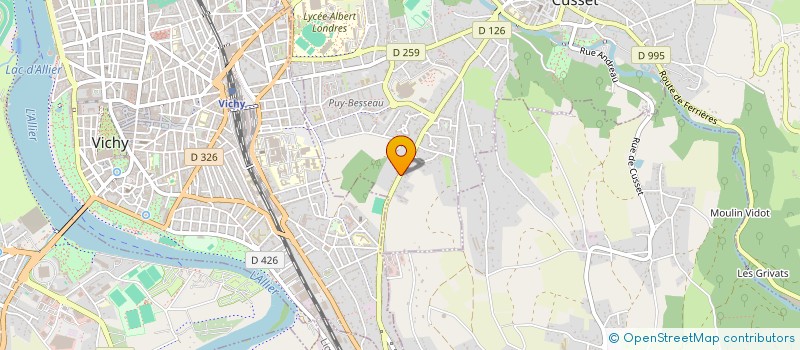 localisation de l'entreprise MADAME MARTINE DUGAT à VICHY