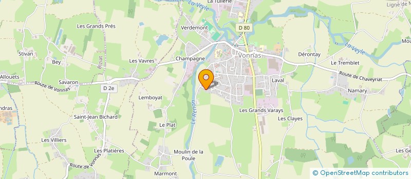 localisation de l'entreprise MADAME MARTINE DUJON à VONNAS