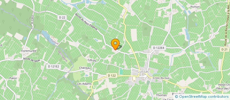 localisation de l'entreprise MADAME MARTINE DUMARCHAT à LUSSAC