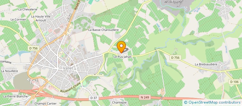 localisation de l'entreprise MADAME MARTINE DUMAS  VALLET