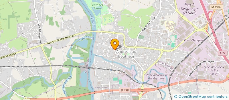 localisation de l'entreprise MADAME MARTINE DUPLAY  ANDREZIEUX-BOUTHEON