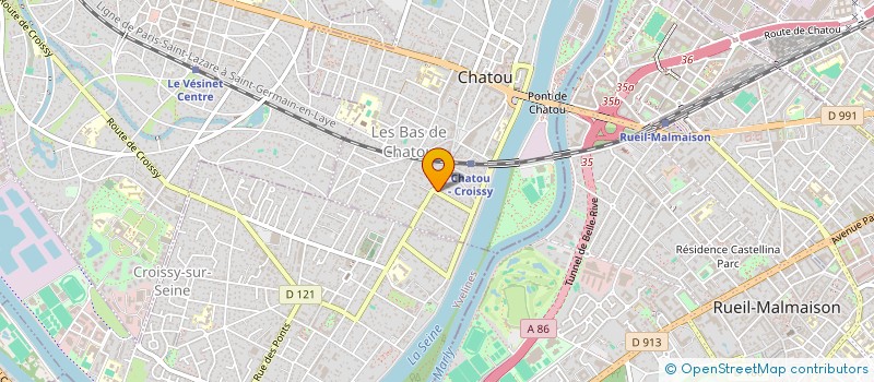 localisation de l'entreprise MADAME MARTINE DUPONT  CHATOU